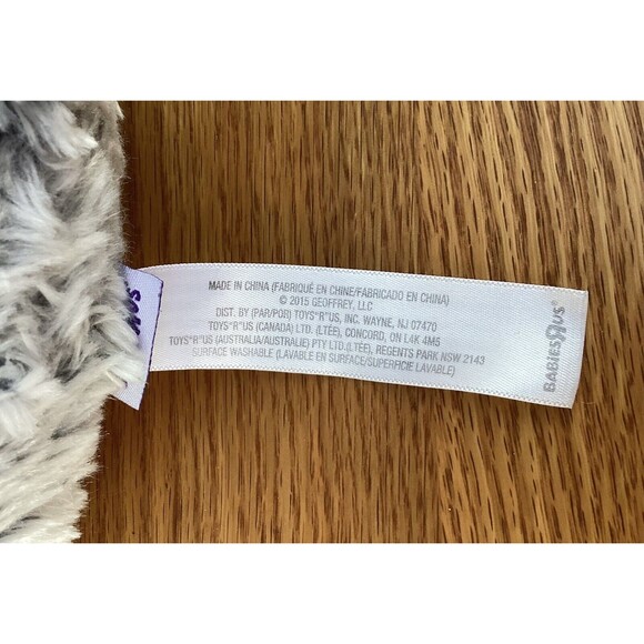 Babies R Us 2015 Grey Elephant Plush Lovey Soft Stuffed Animal Toy 13” - Picture 5 of 10